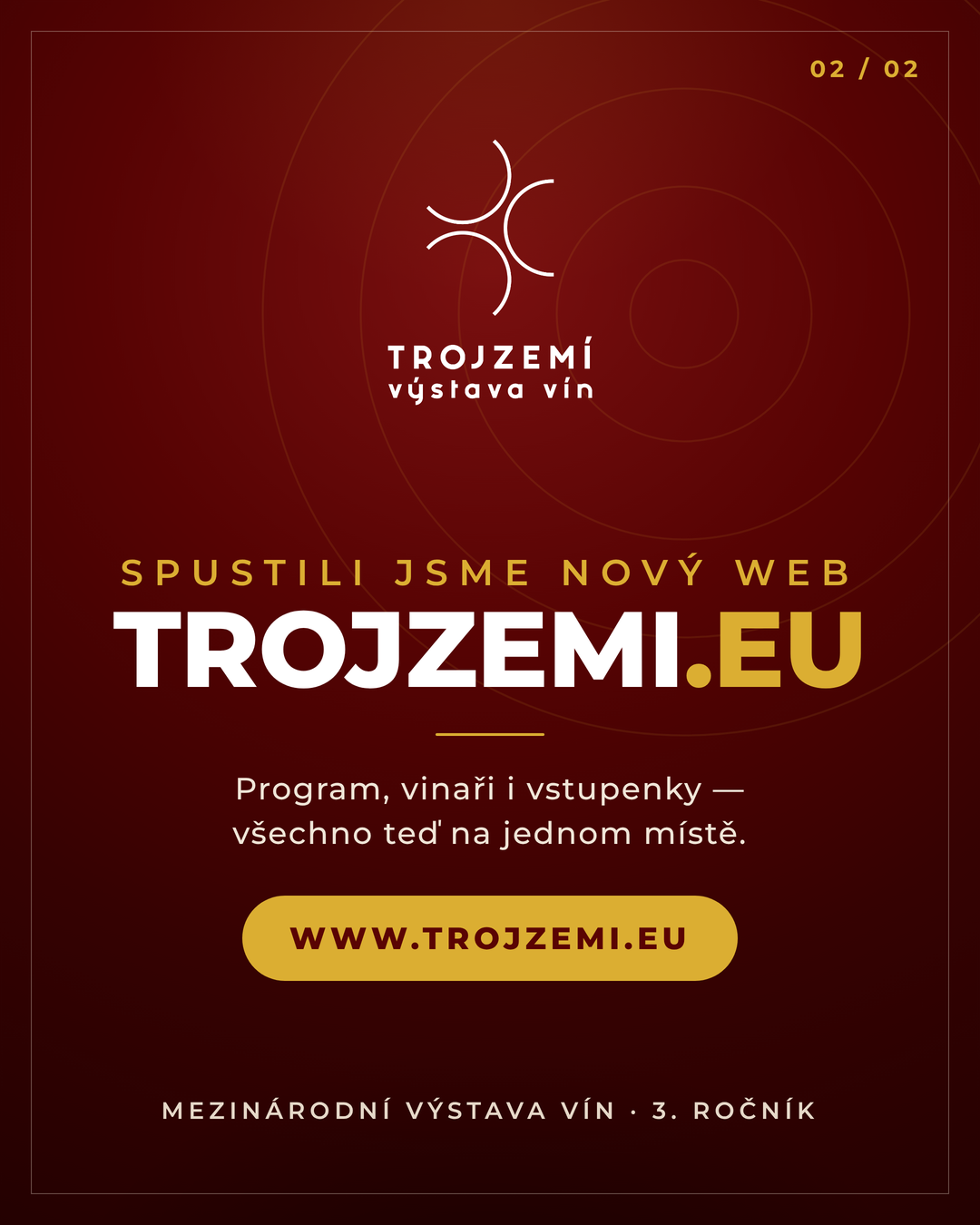 VÝSTAVA VÍN TROJZEMÍ 2027 - NOVÉ WWW